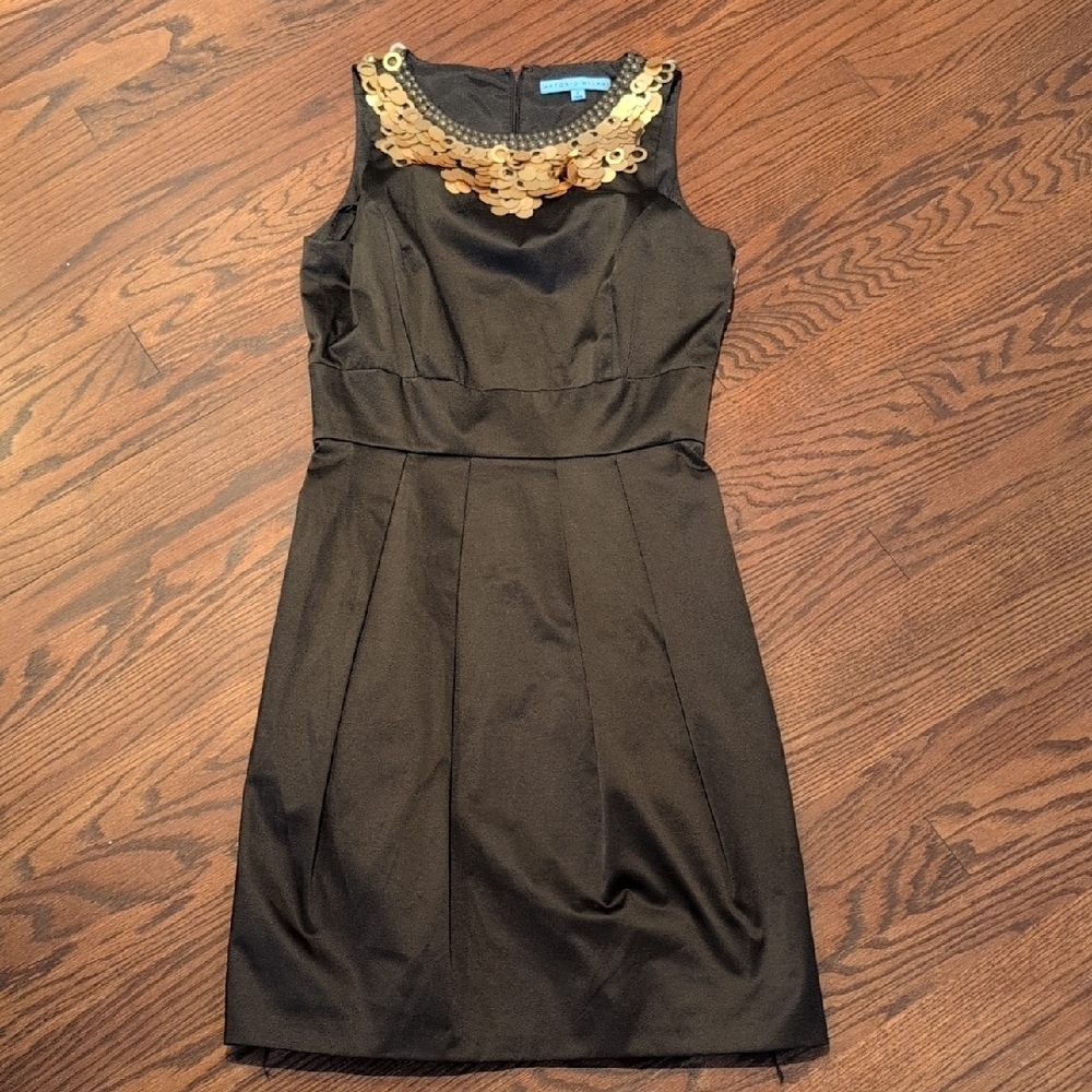 ANTONIO MELANI - Brown Sheath Mini Dress - Picture 1 of 3